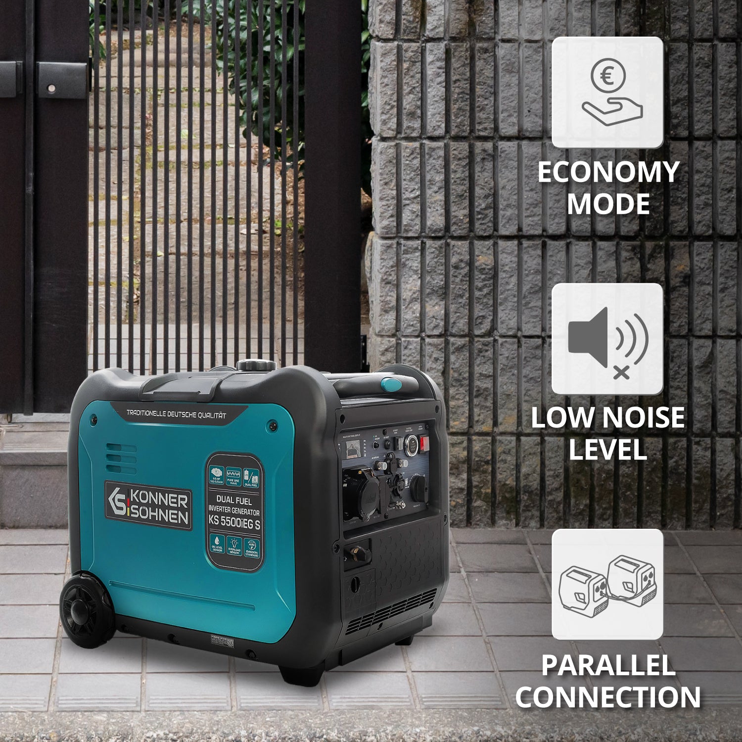 LPG/gasoline inverter generator KS 5500iEG S