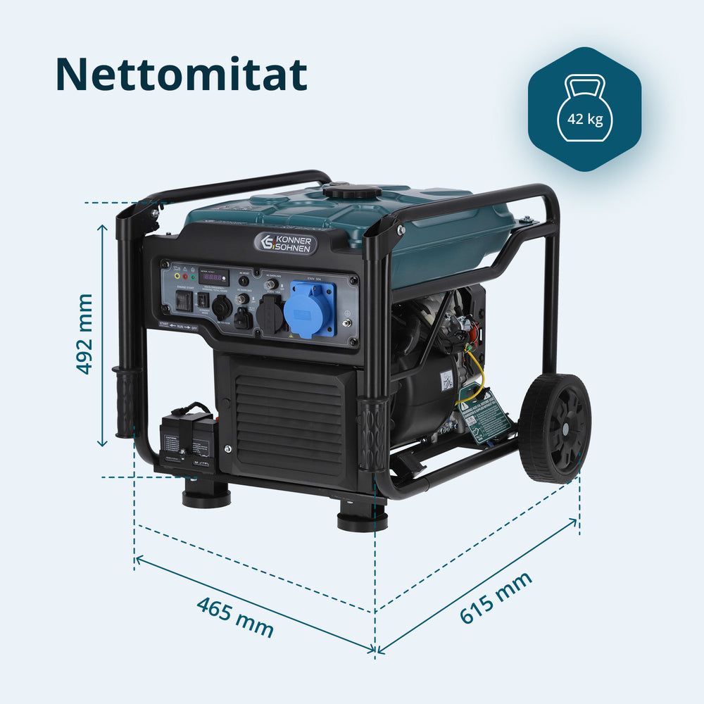Invertteri Bensiinigeneraattori KS 6500iE