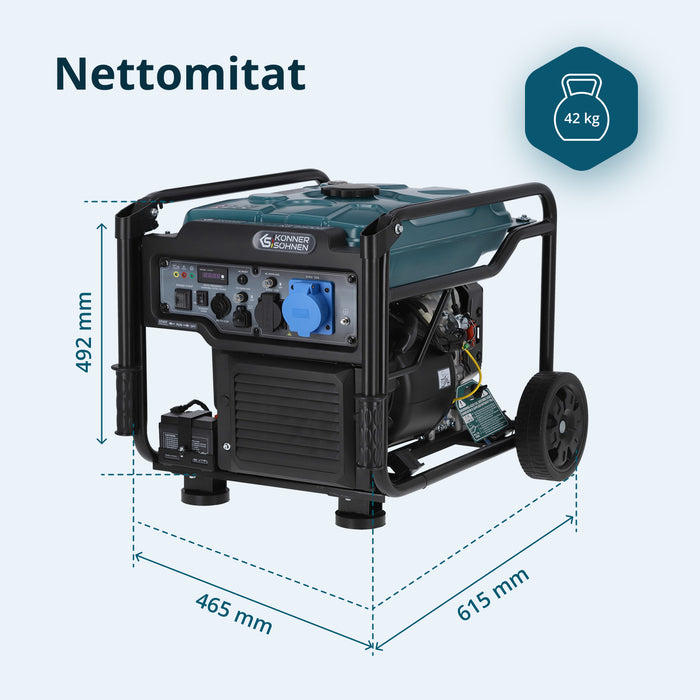 Invertteri Bensiinigeneraattori KS 6500iE