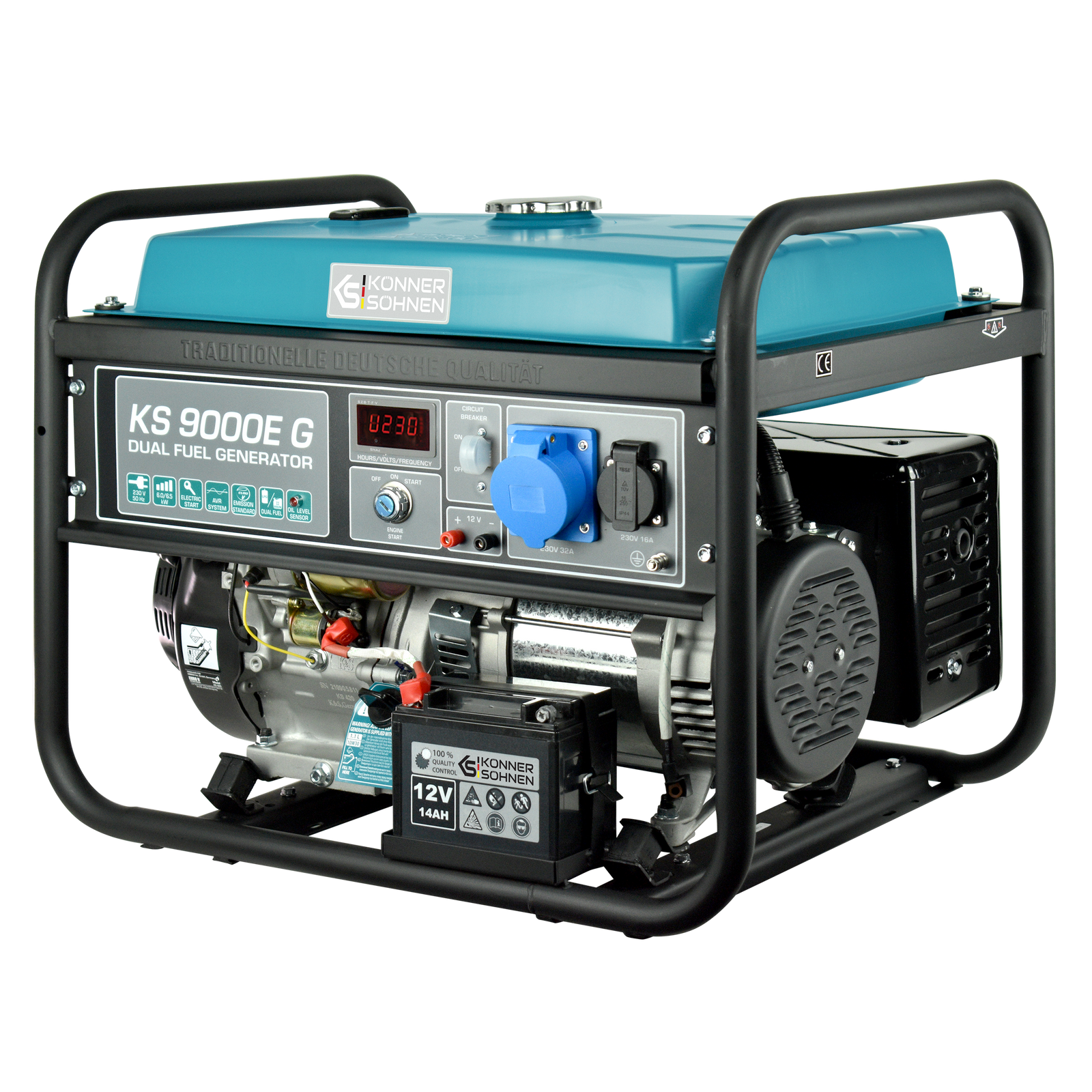 LPG/Gasoline Generator "Könner & Söhnen" KS 9000E G