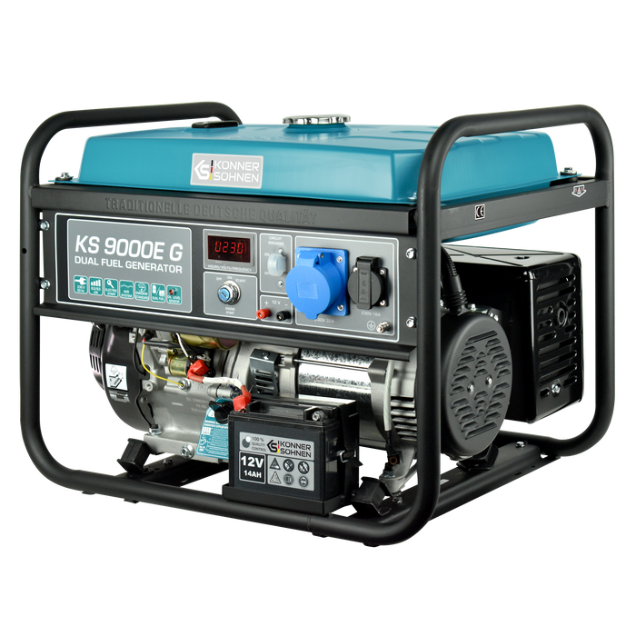 Generador híbrido de gasolina y gas "Könner & Söhnen" KS 9000E G