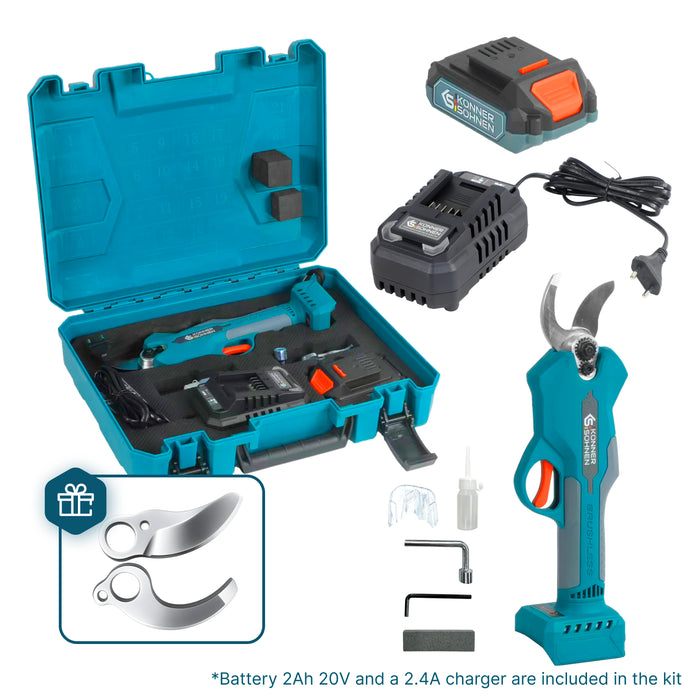 Tesoura de Poda Elétrica Sem Fios KS CPS20V-32 Case