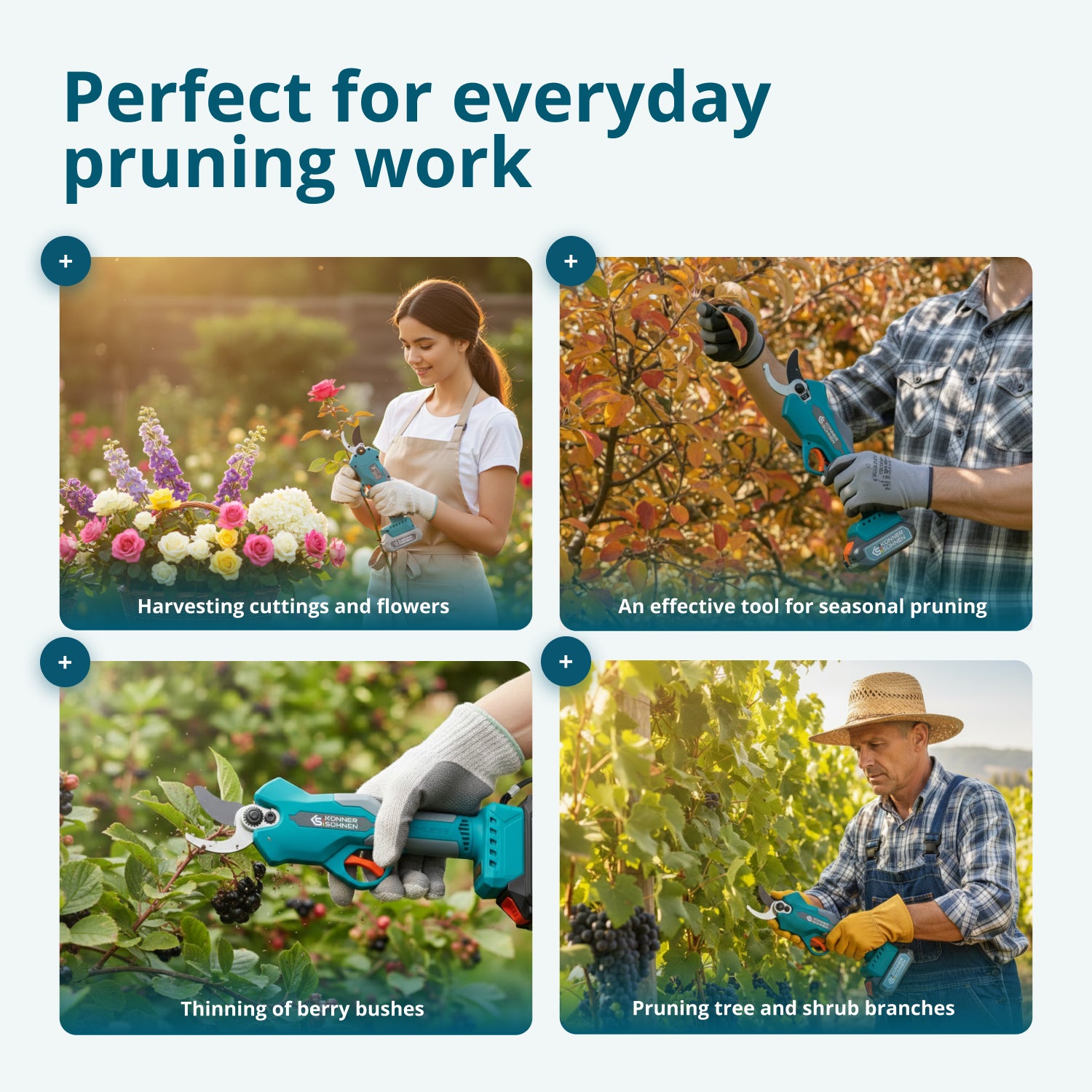 Ledningsfri Elektrisk Beskæresaks KS CPS20V-32 Case