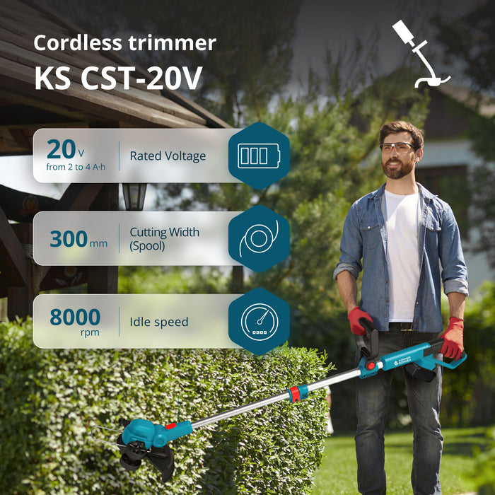 Ledningsfri trimmer KS CST-20V