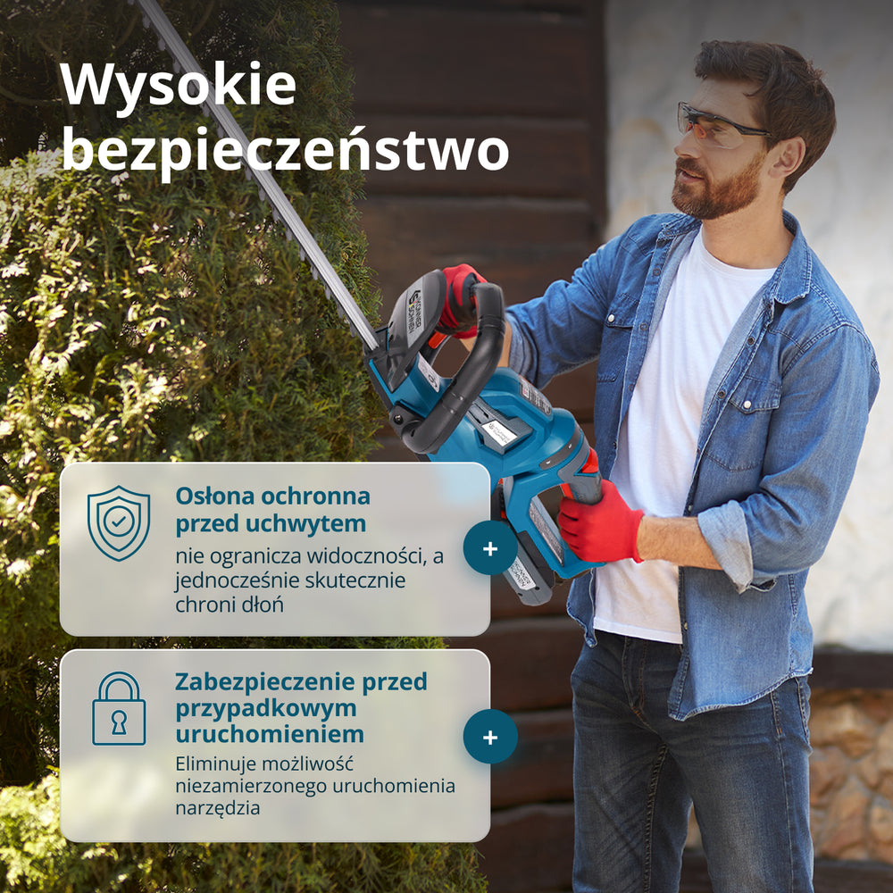Bezprzewodowy sekator do żywopłotu KS HT-20V