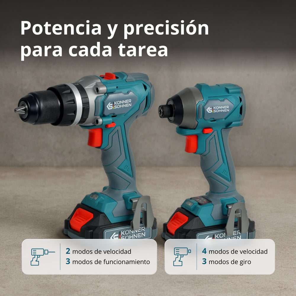 Conjunto inalámbrico Master Set 2en1 KS IDISD 20V SET 2 PLUS