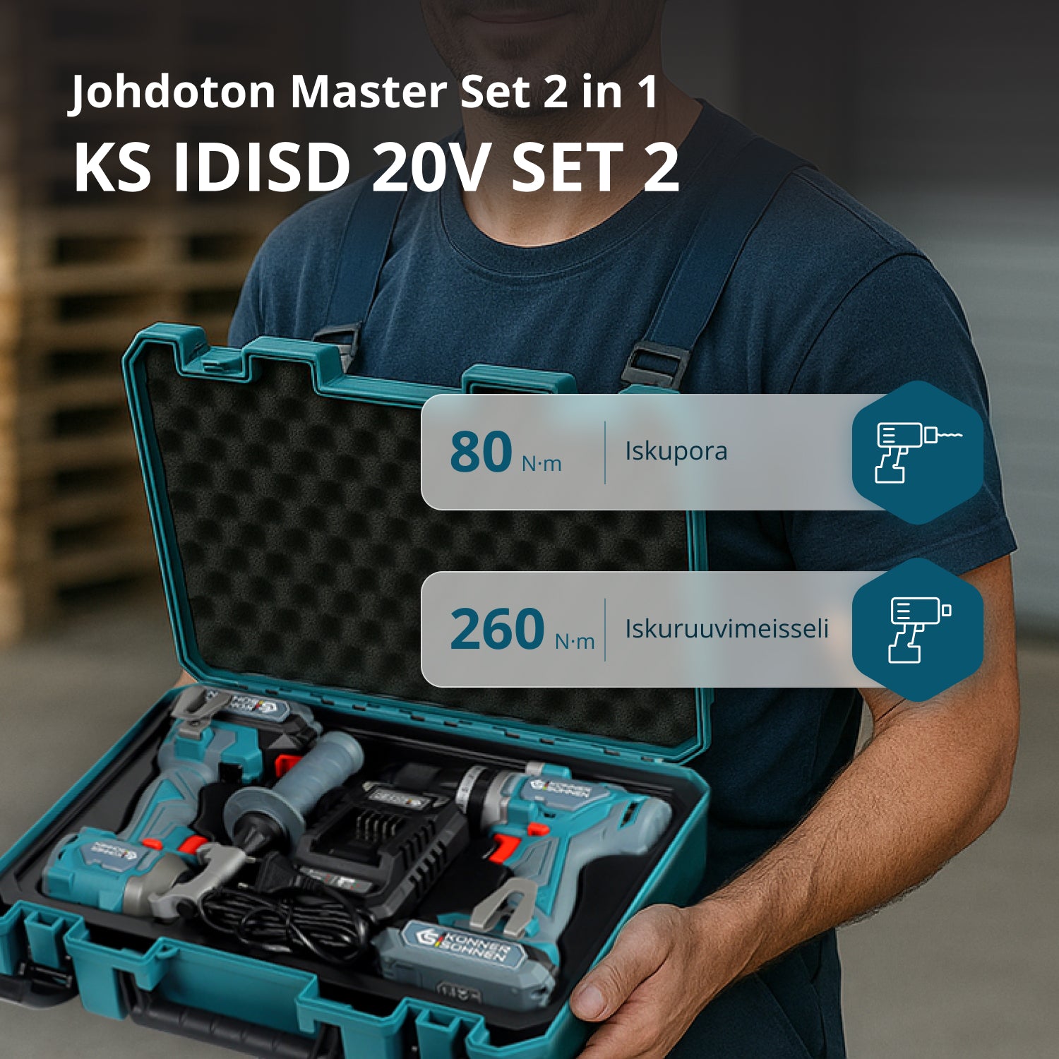 KS IDISD 20V SET 2 Cordless Master Set 2in1