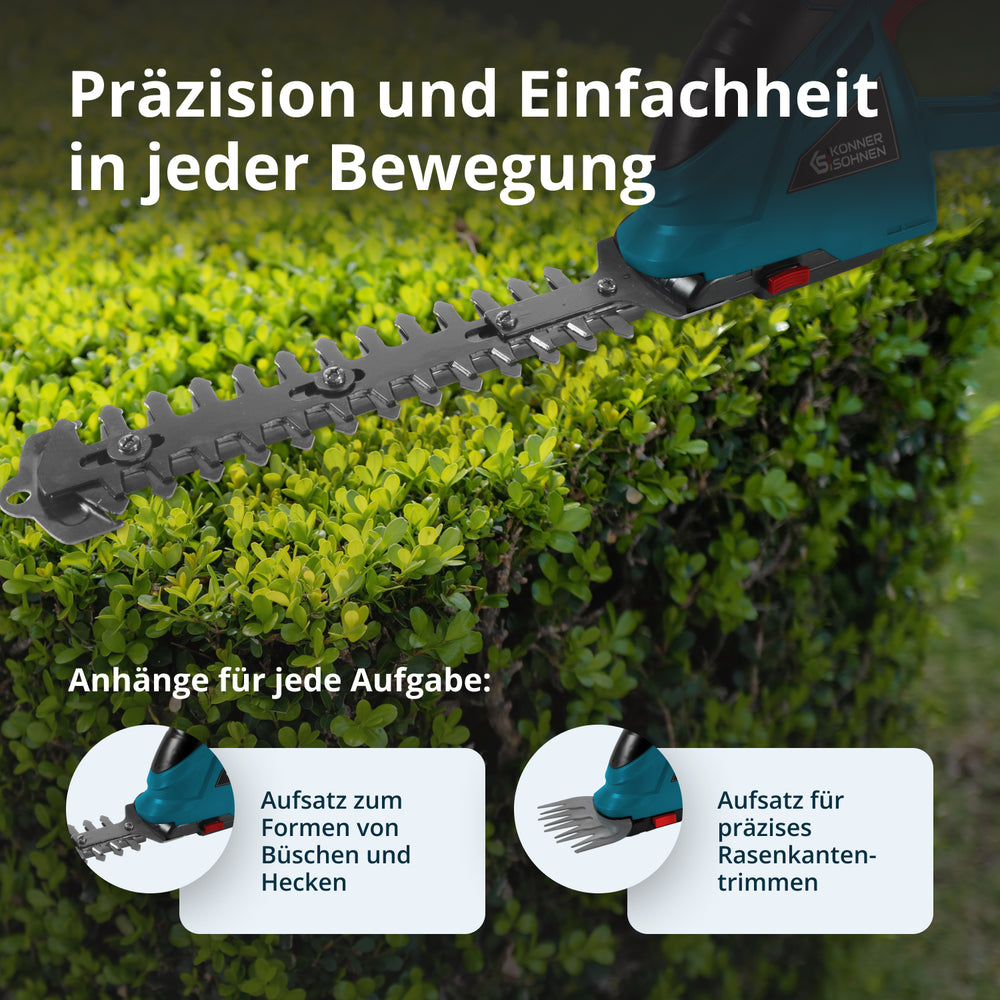 Akku-Gras- und Heckenschere 2 in 1 mit Verlängerungsgriff KS SHT-20V + Extension Pole