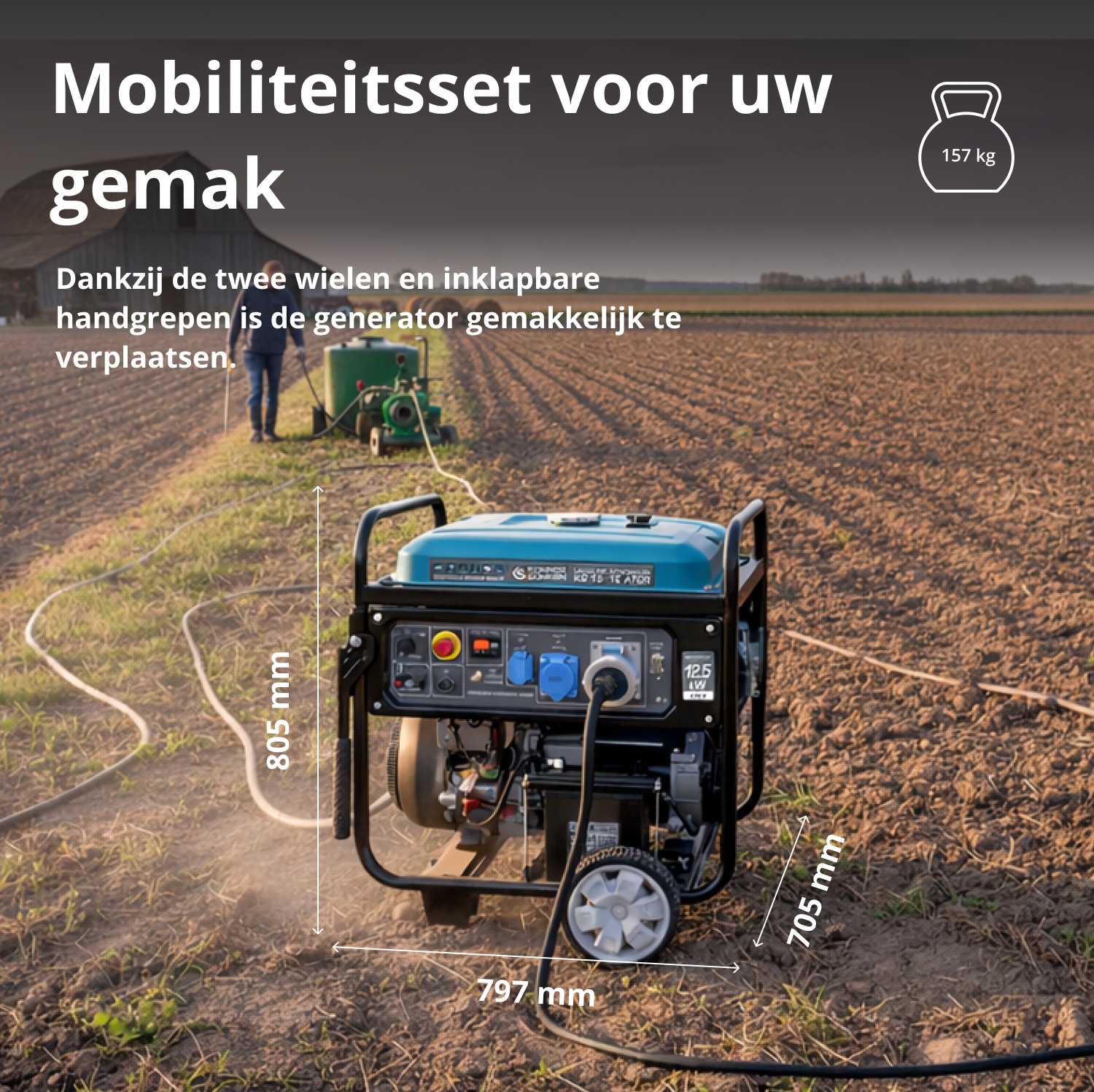 Benzinegenerator 'Könner & Söhnen' KS 15-1E ATSR