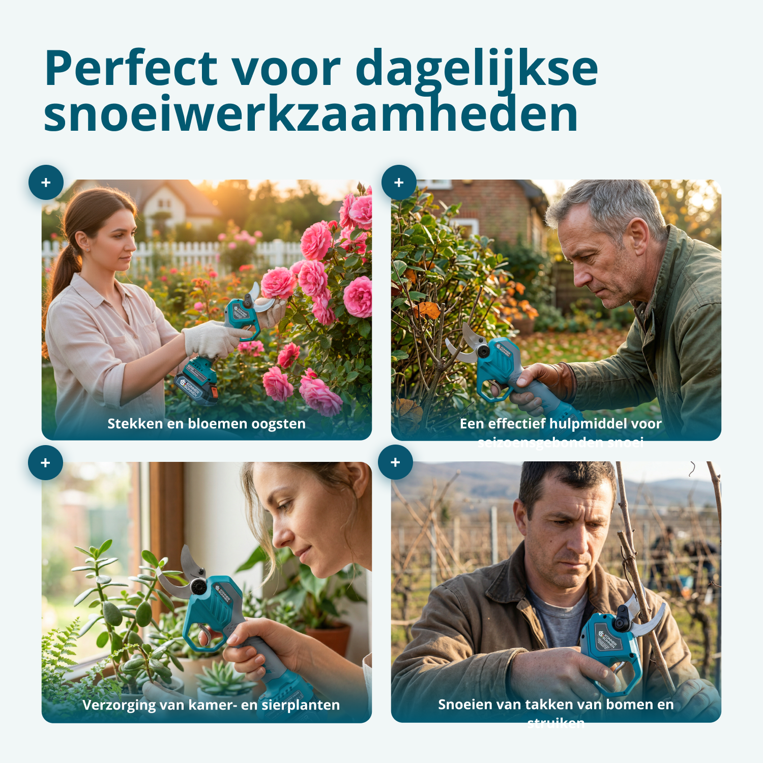 Snoerloze Elektrische Snoeischaar KS CPS20V-40 Case