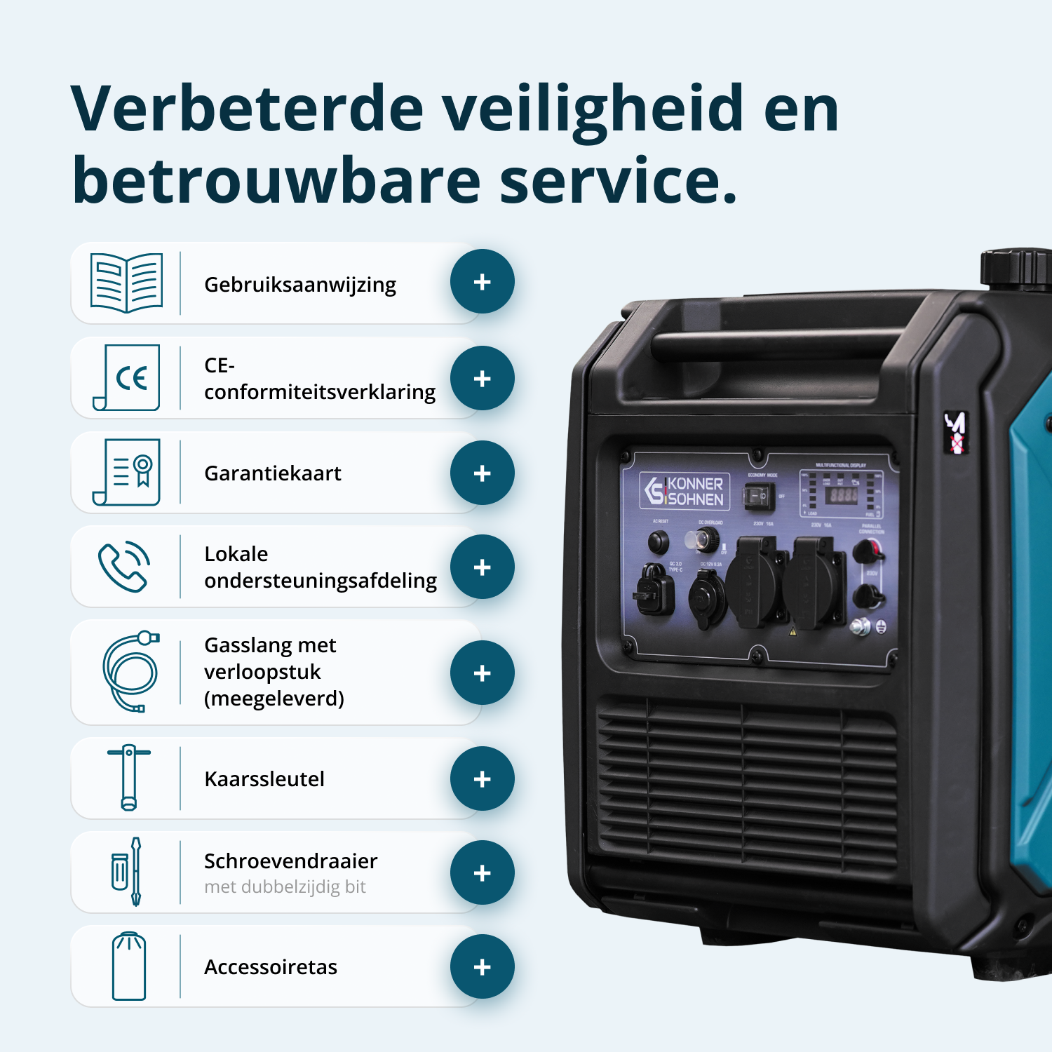 LPG/benzine invertergenerator KS 4000iEG S