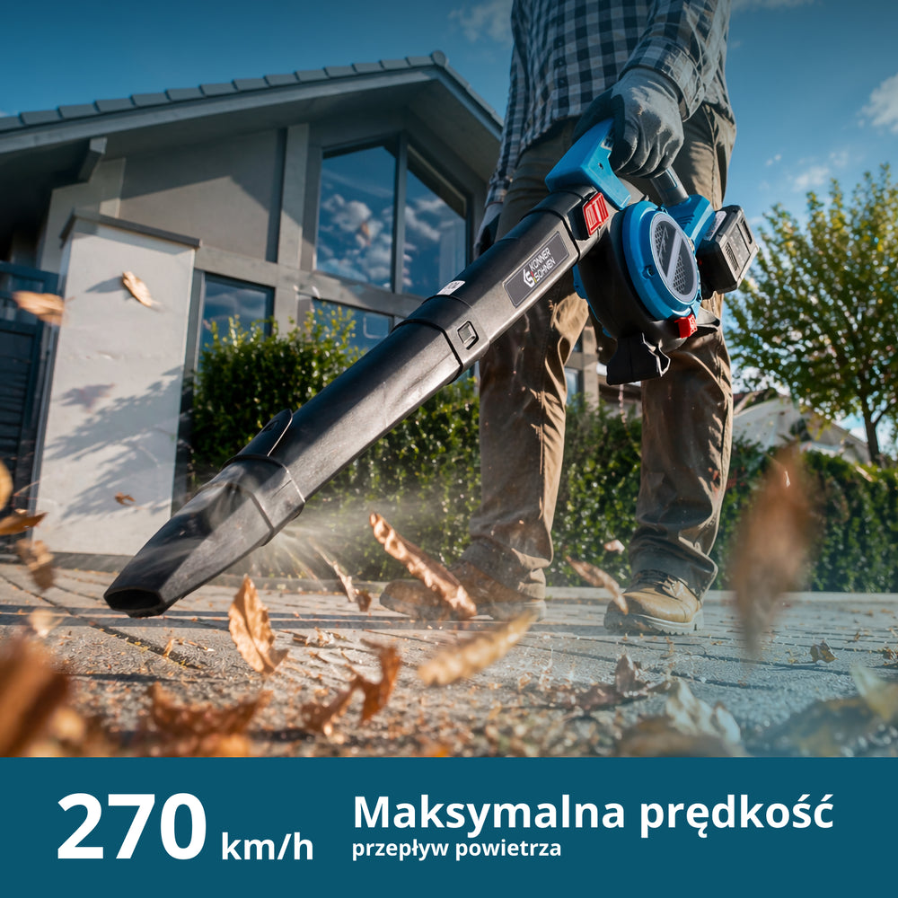 Ogrodowy bezprzewodowy odkurzacz-dmuchawa KS LBV-40V