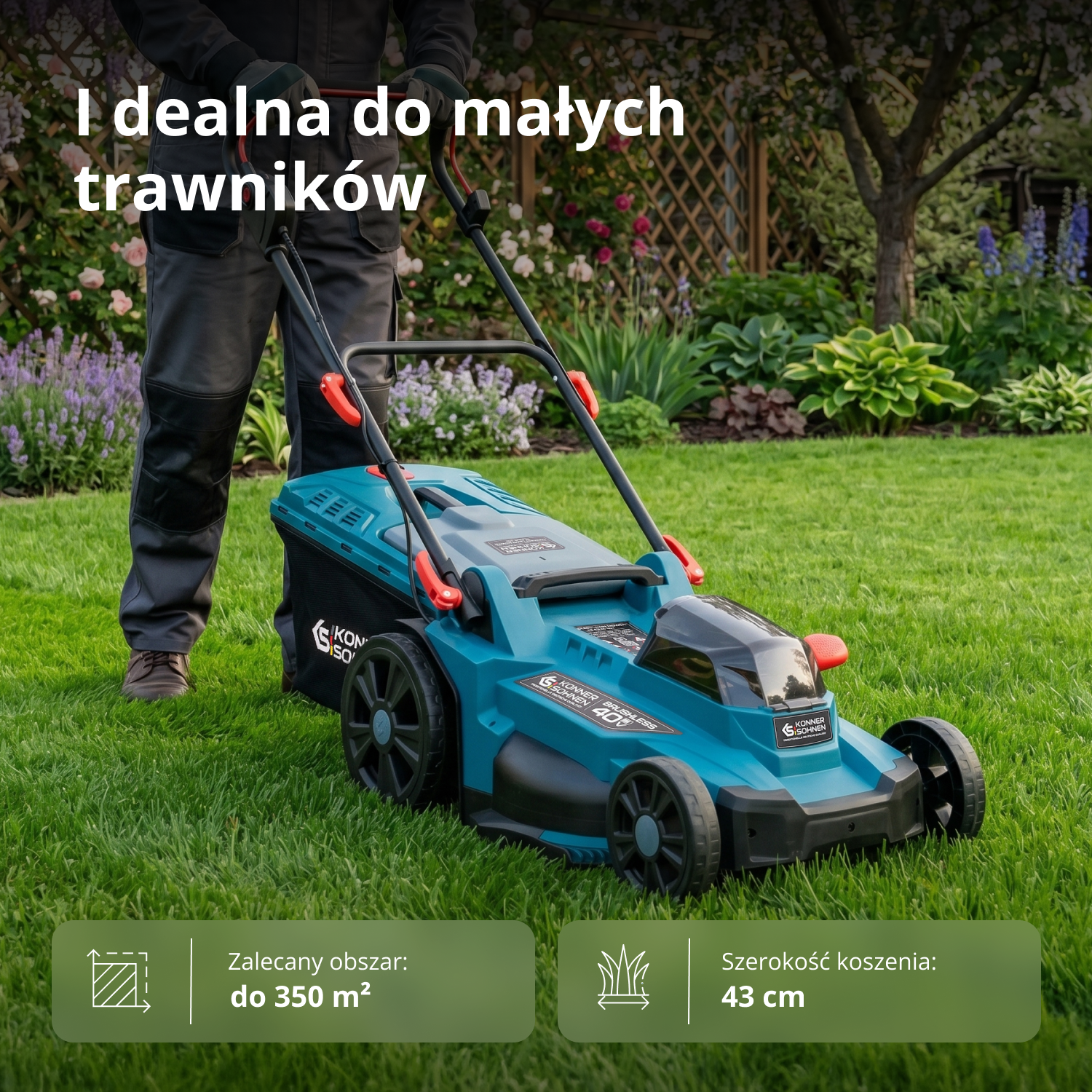 Bezprzewodowa kosiarka do trawy KS 43LM-40V