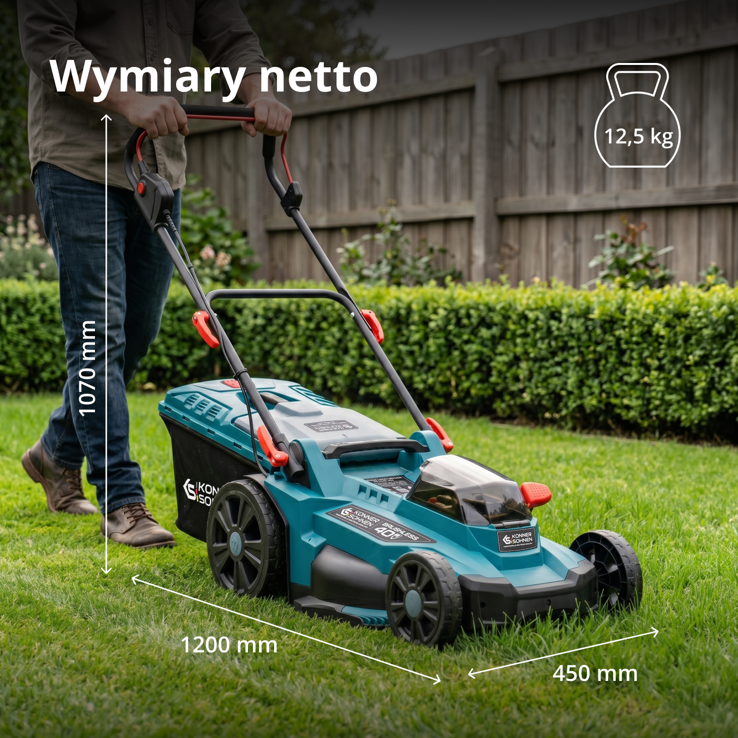 Bezprzewodowa kosiarka do trawy KS 43LM-40V