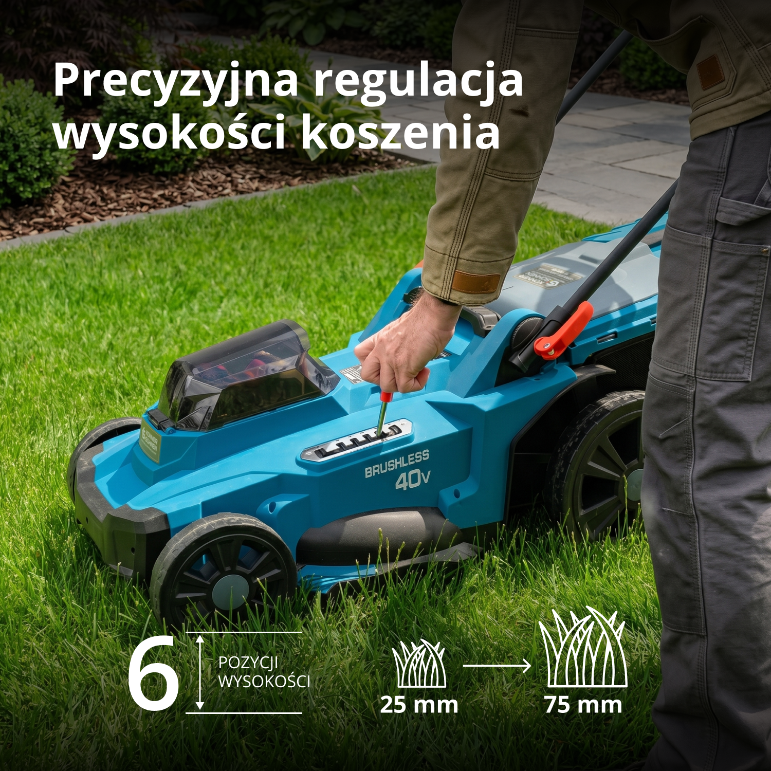 Bezprzewodowa kosiarka do trawy KS 43LM-40V