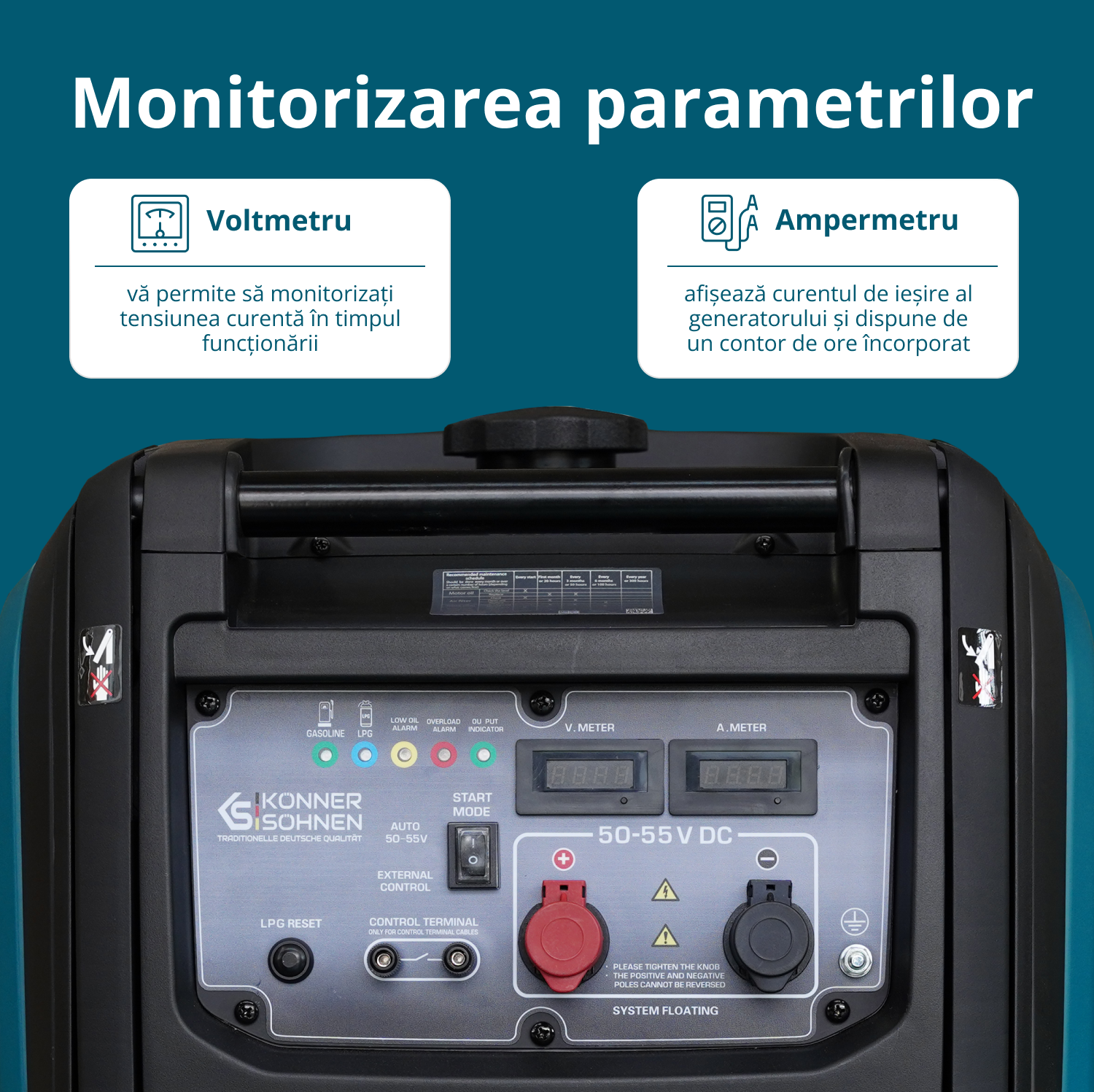 Generator de curent continuu KS 48VGS-DC versiunea 50–55V