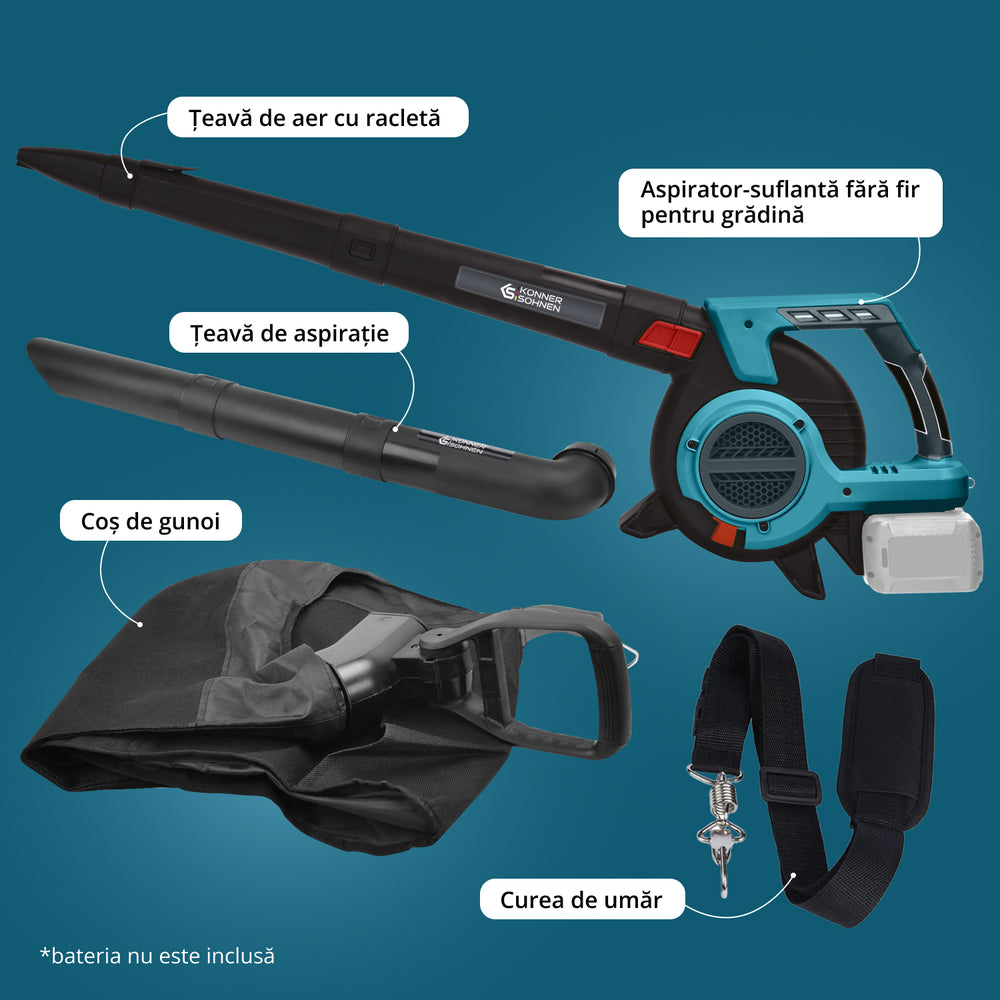Suflantă de frunze cu acumulator KS LBV-40V
