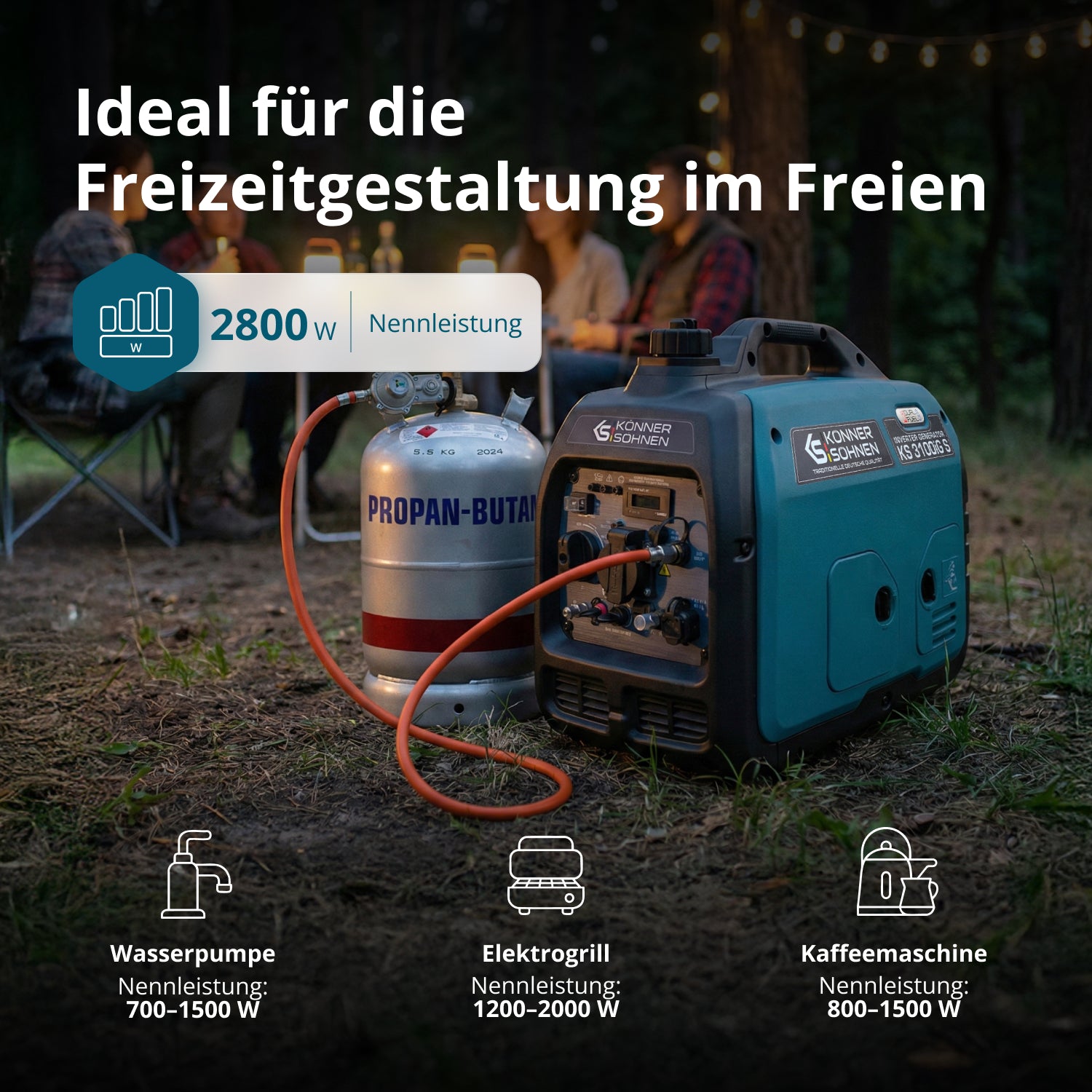 LPG/Benzin-Inverter-Generator KS 3100iG S