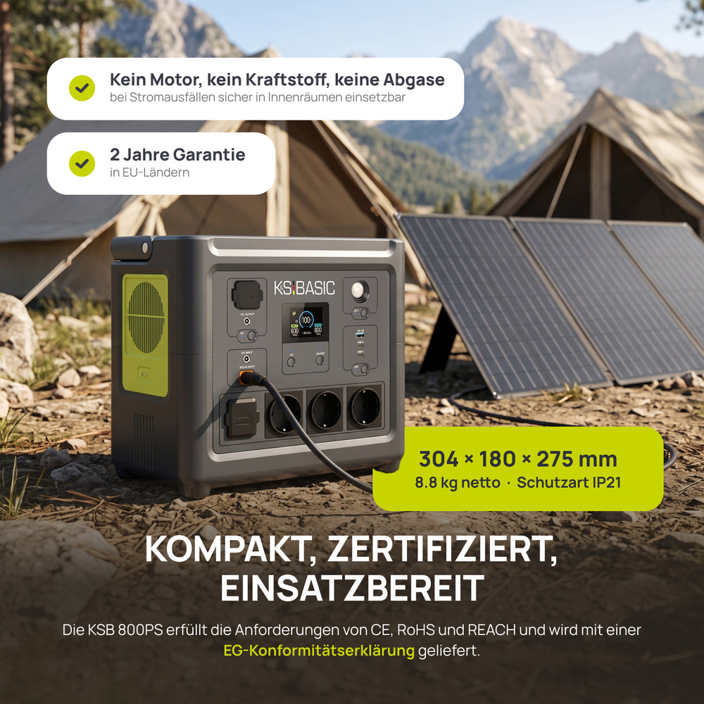 Tragbare Powerstation KSB 800PS 