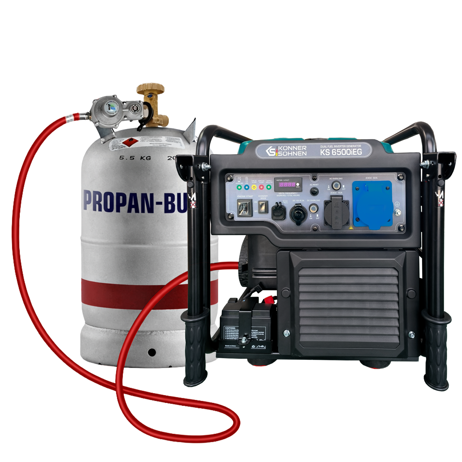 Dobbeltbrændstof Inverter Generator KS 6500iEG