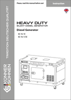 Geradores a diesel KS 16-1/3E, KS 16-1E