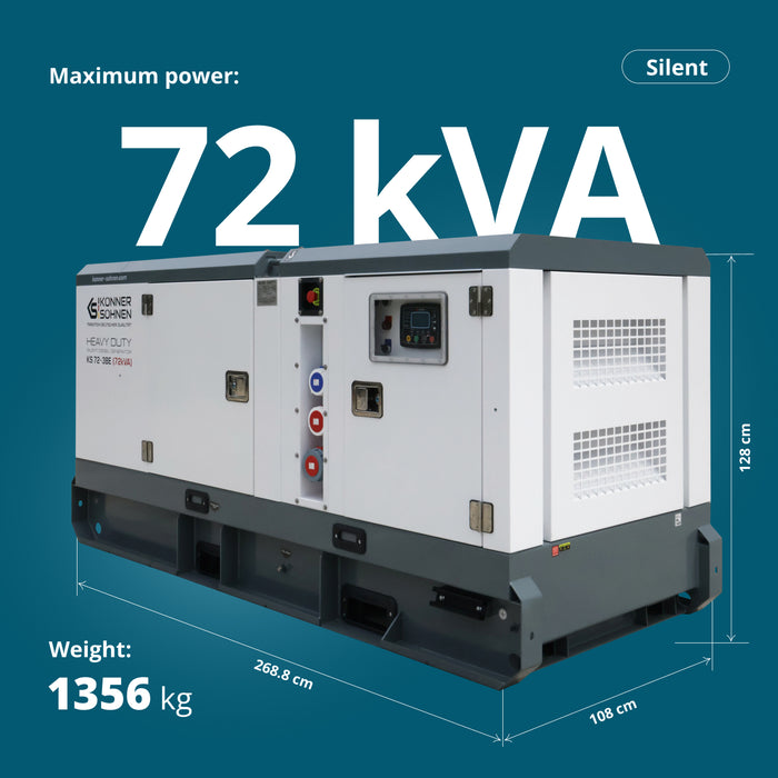 Estação de Energia Diesel Trifásica KS 72-3BE
