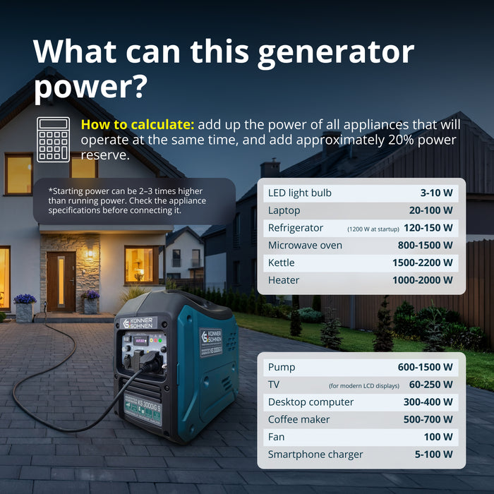 LPG/benzin invertergenerator KS 3000iG S
