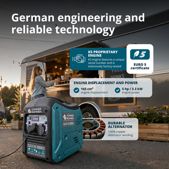 LPG/benzin invertergenerator KS 3000iG S