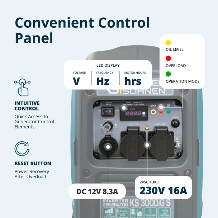 LPG/benzin invertergenerator KS 3000iG S