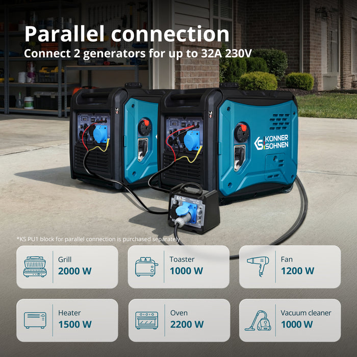 Αντιστροφέας γεννήτρια KS 6000iE S