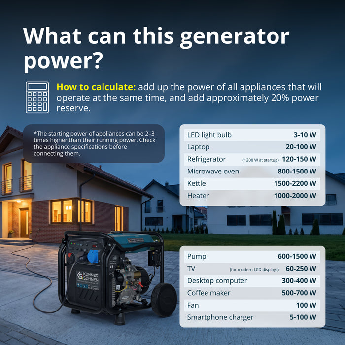 Gerador inversor a GPL/gasolina KS 8100iEG