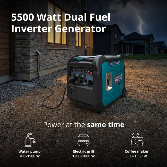 LPG/бензинов инверторен генератор KS 5500iEG S