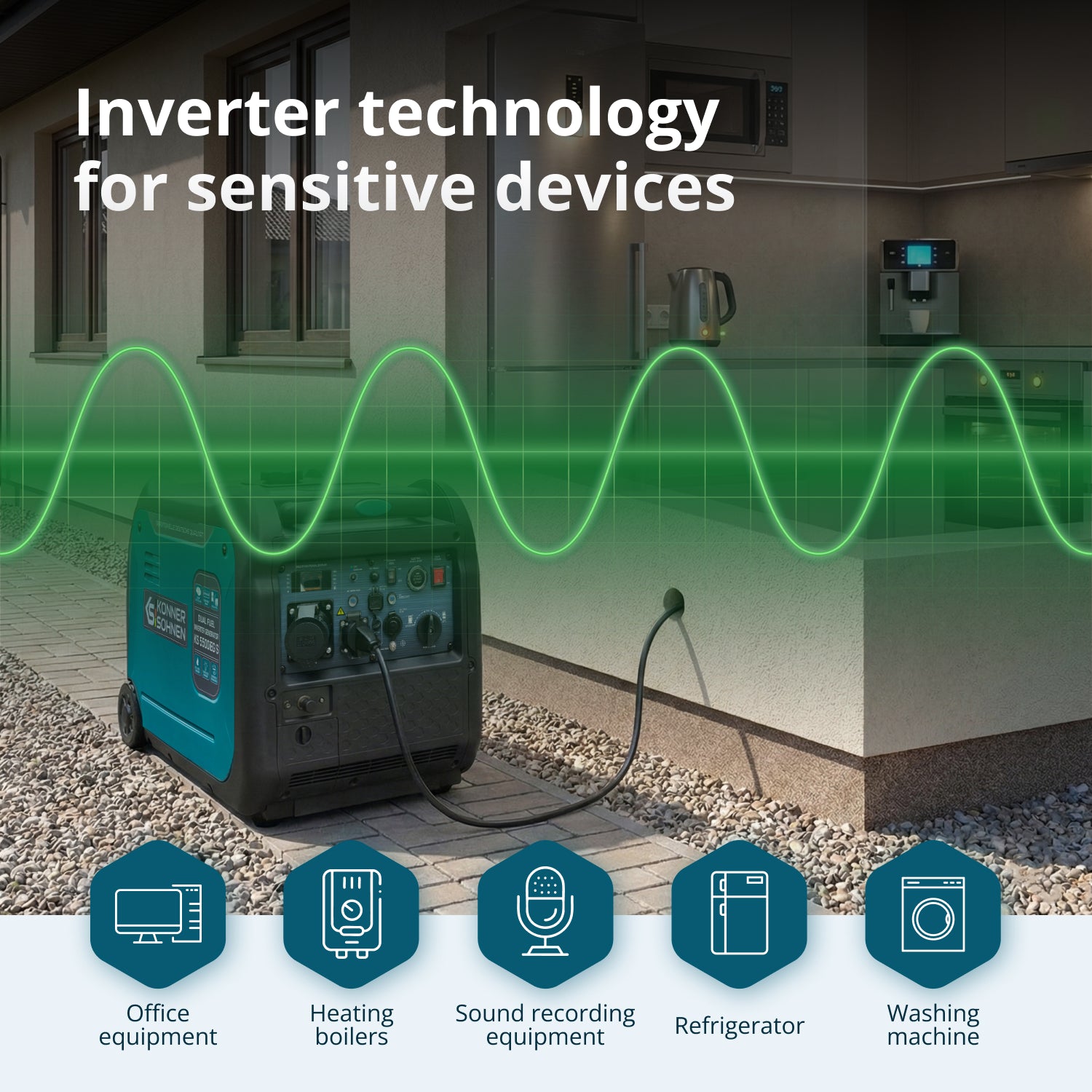 LPG/бензинов инверторен генератор KS 5500iEG S