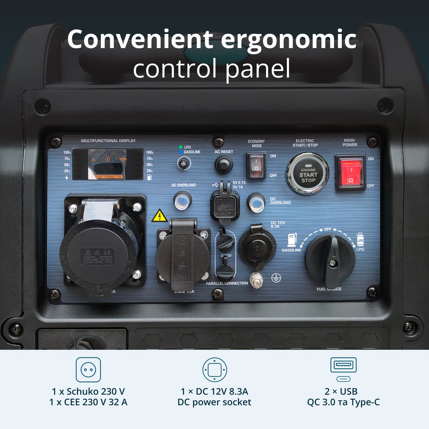 LPG/бензинов инверторен генератор KS 5500iEG S