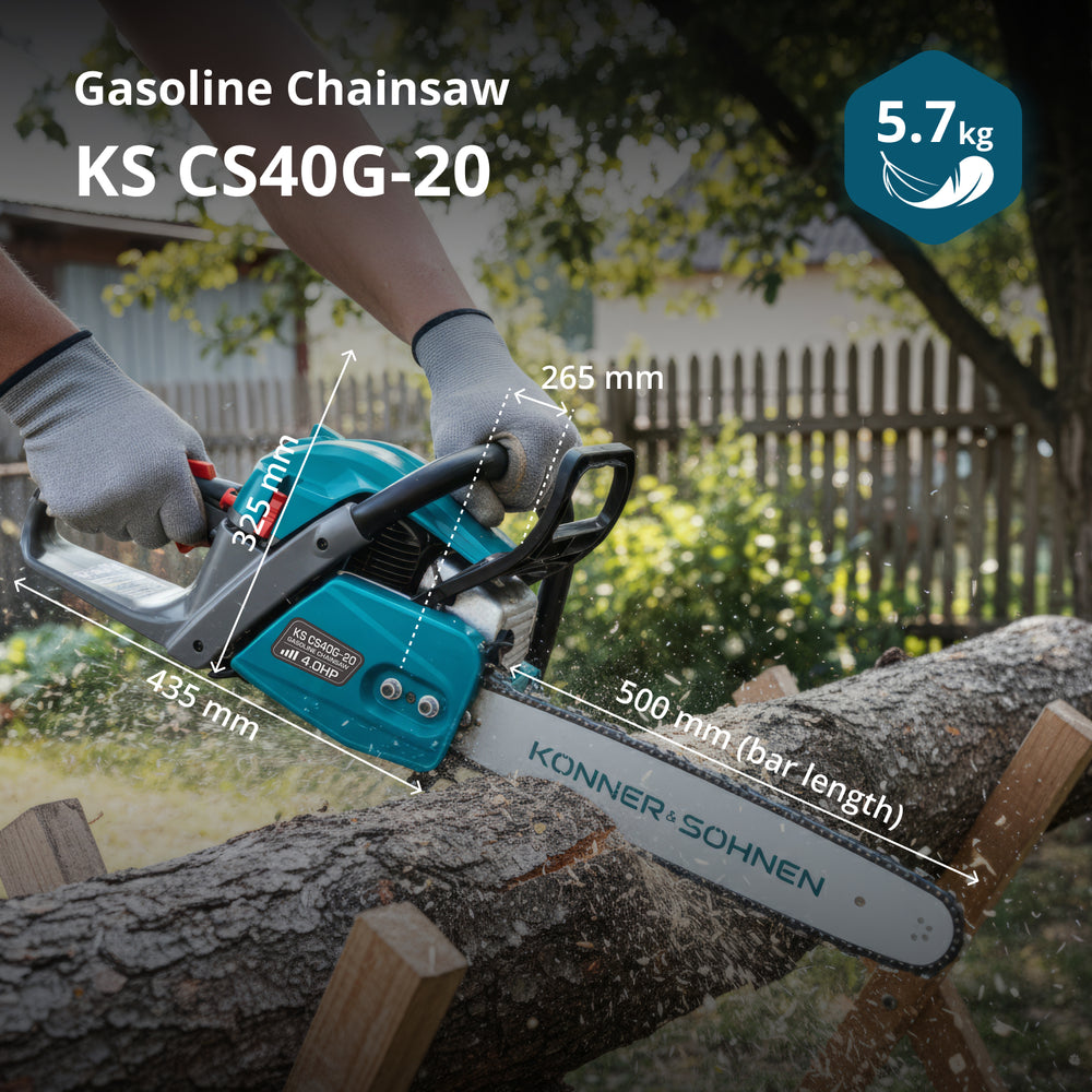 Benzines láncfűrész KS CS40G-20