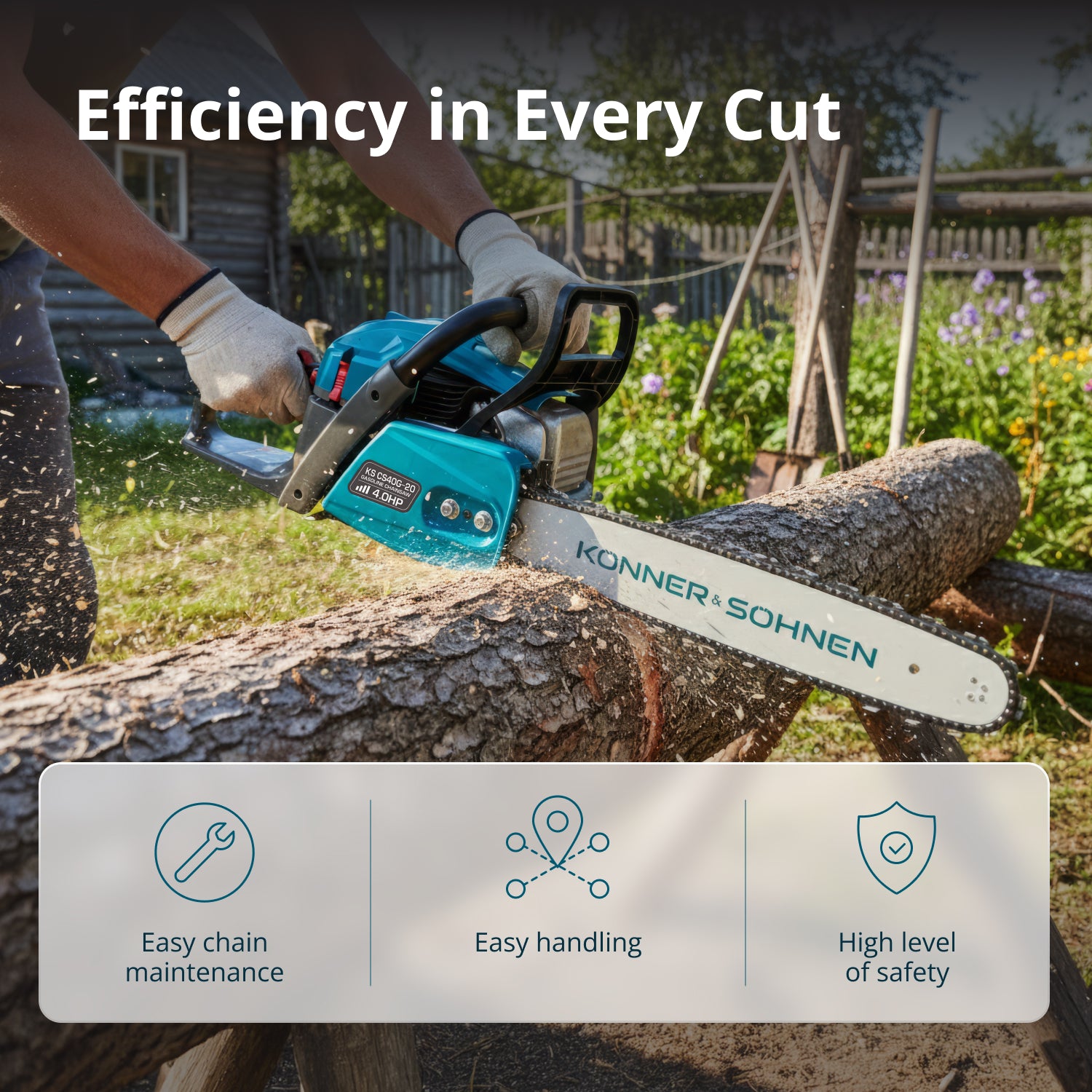 Benzinska motorna testera KS CS40G-20