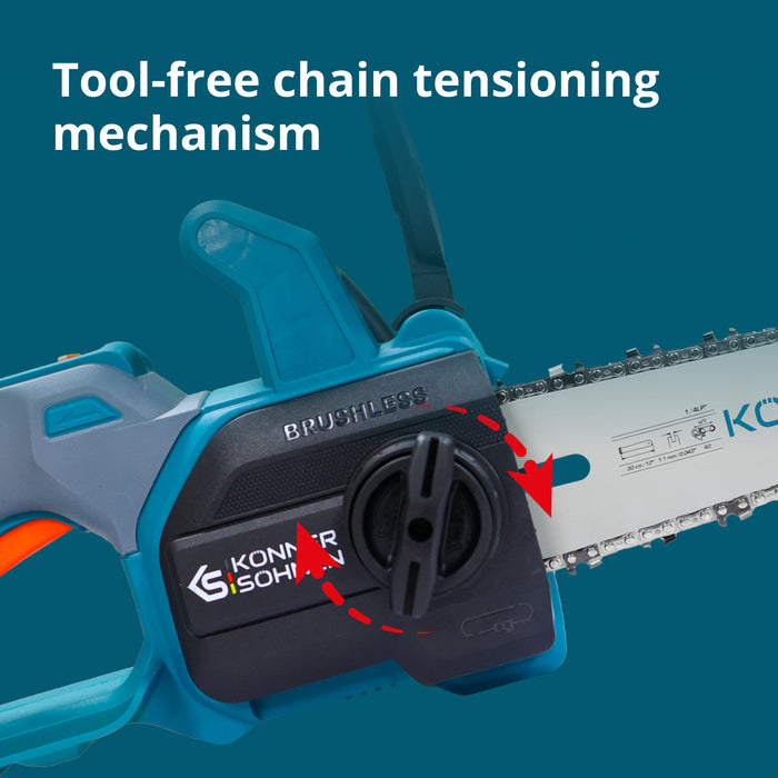 Bežična Mini Lančana Testera KS MCS20V-12 SET PLUS