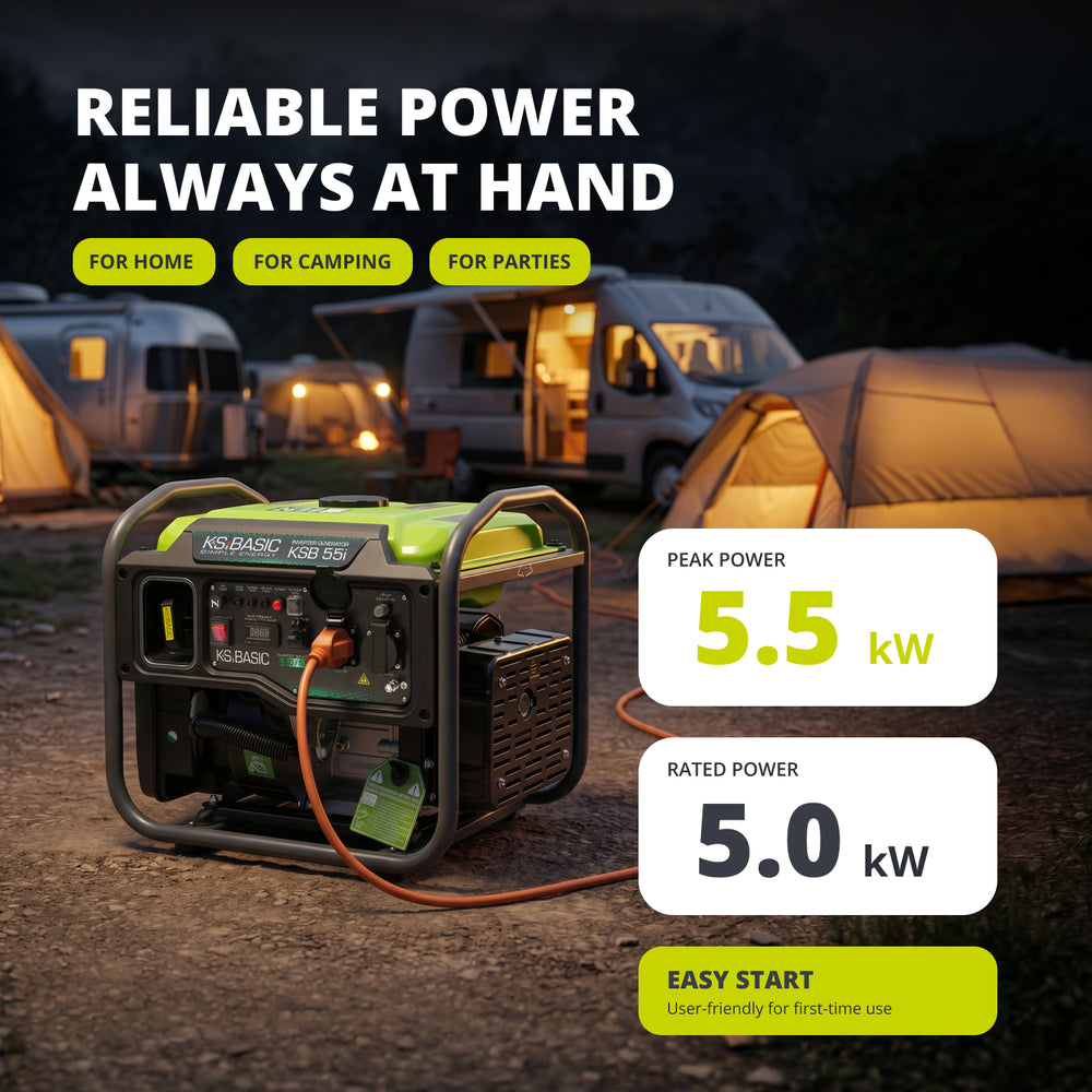Invertorový generátor KSB 55i