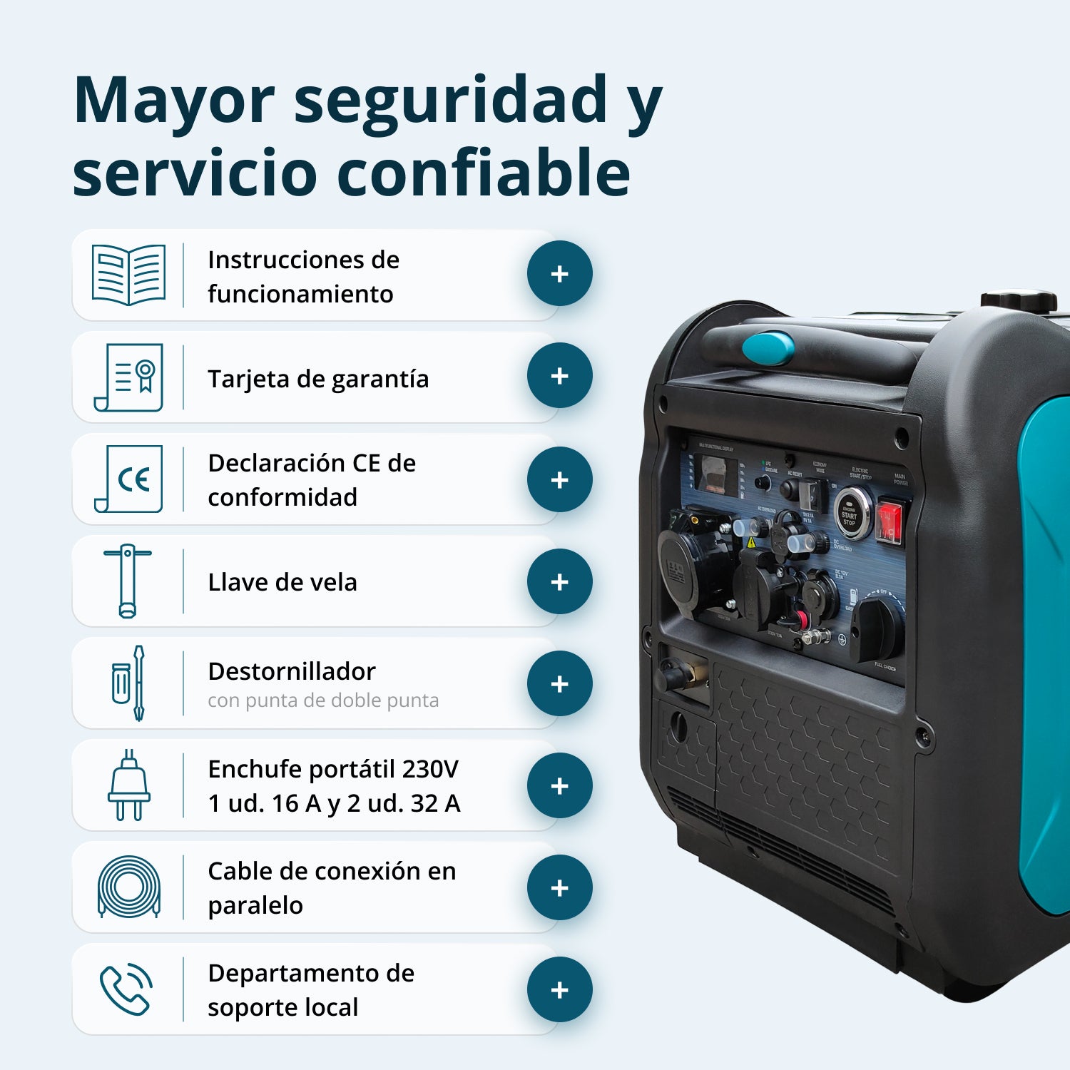 Generador inverter híbrido de gas/gasolina KS 5500iEG S