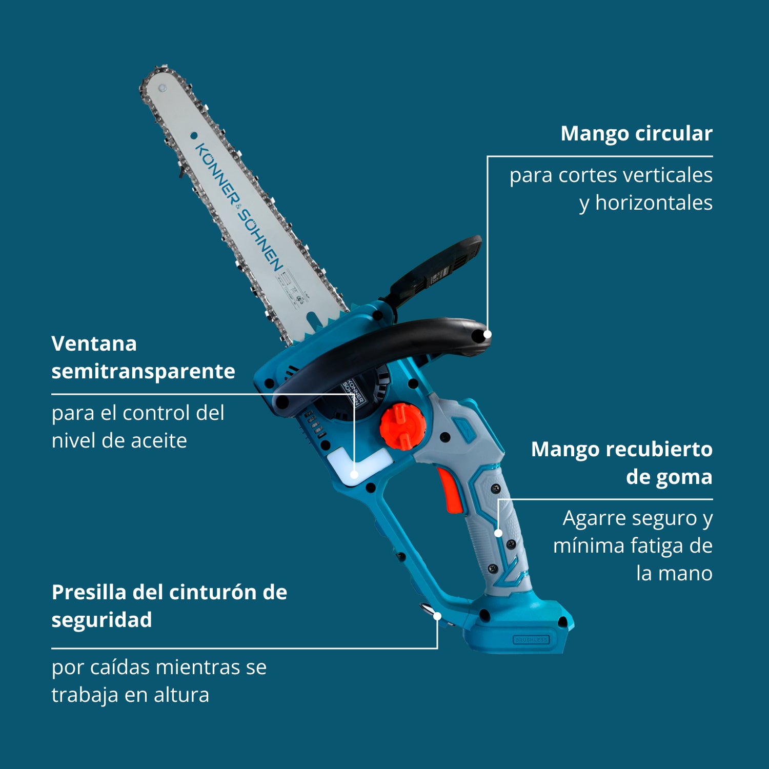 Sierra inalámbrica KS MCS20V-12 SET