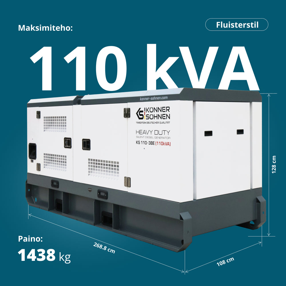 Kolmivaiheinen dieselvoimala KS 110-3BE