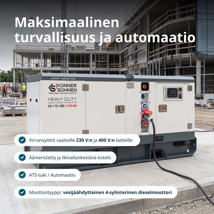 Kolmivaiheinen dieselvoimala KS 110-3BE