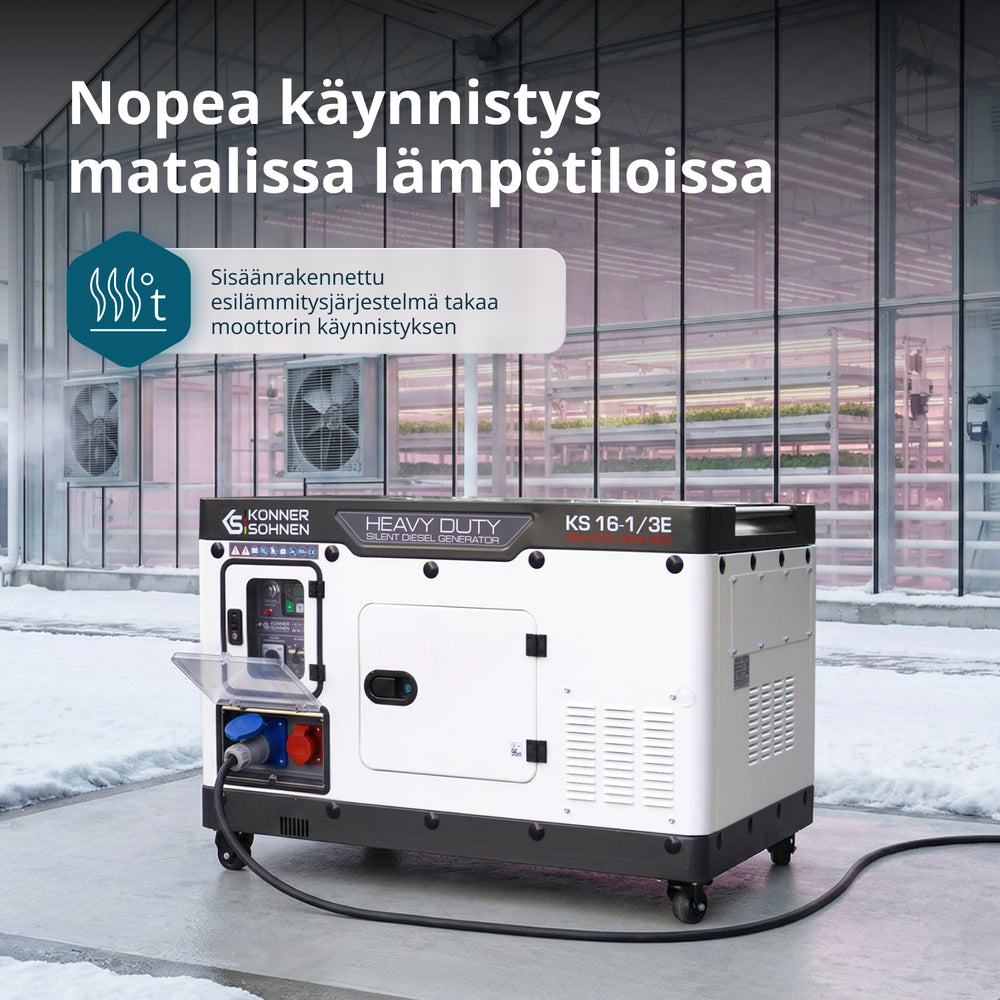 Dieselgeneraattori KS 16-1/3E