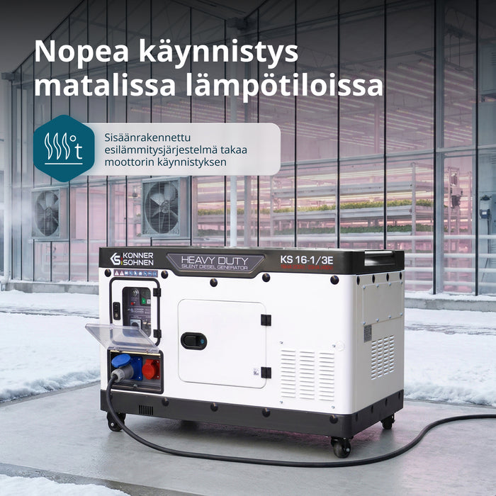 Dieselgeneraattori KS 16-1/3E