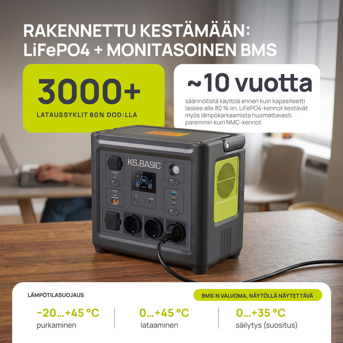 Kannettava virtalähde KSB 800PS
