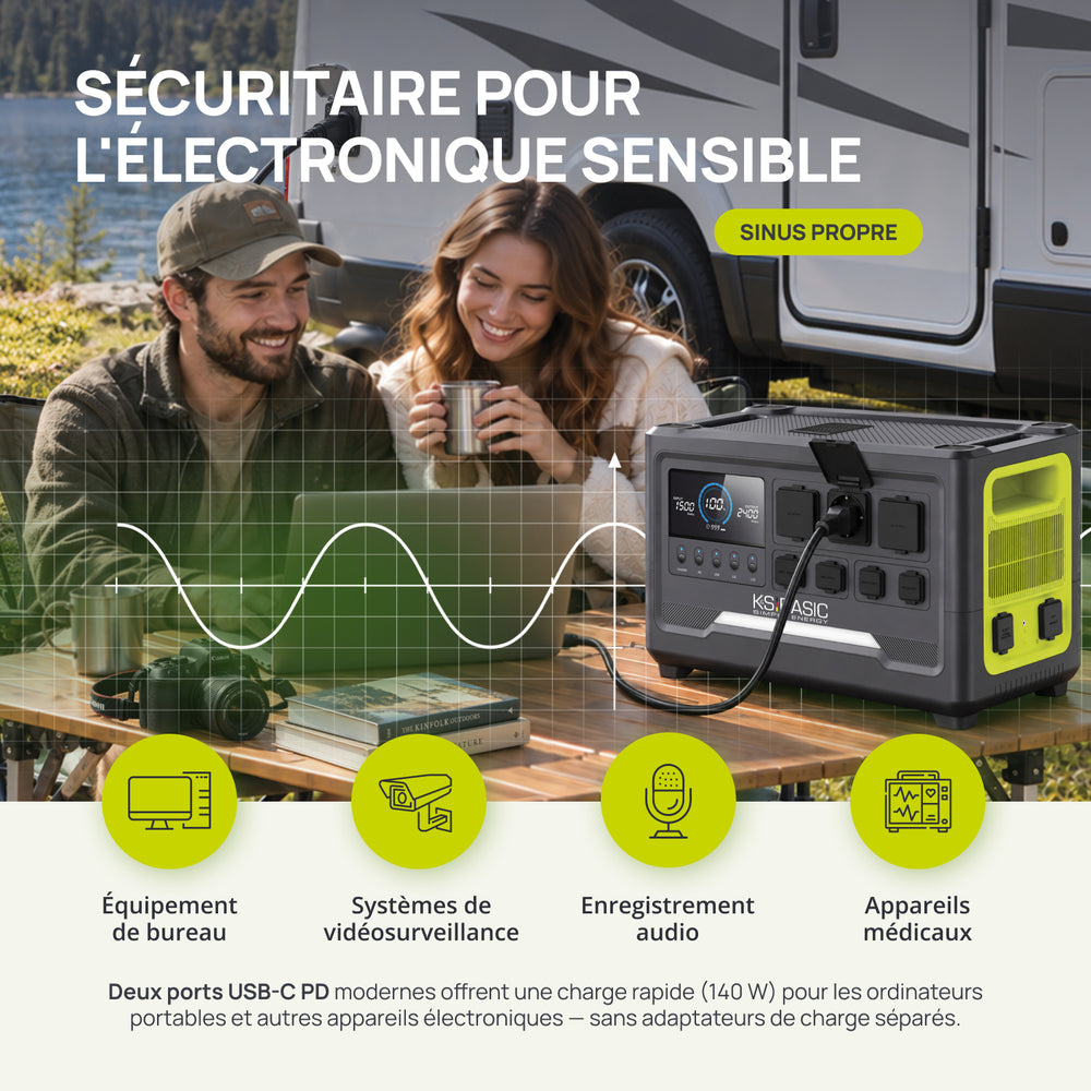 Station d’énergie portable KSB 2400PS