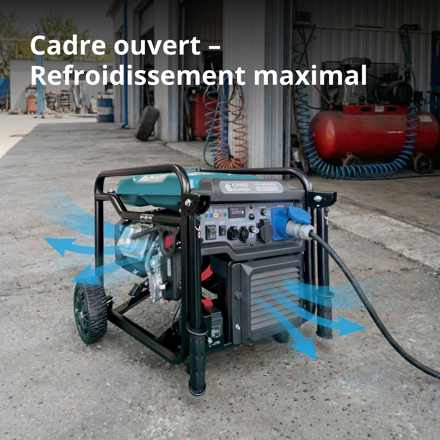 Groupe électrogène Inverter KS 6500iEG (Essence/Gaz)