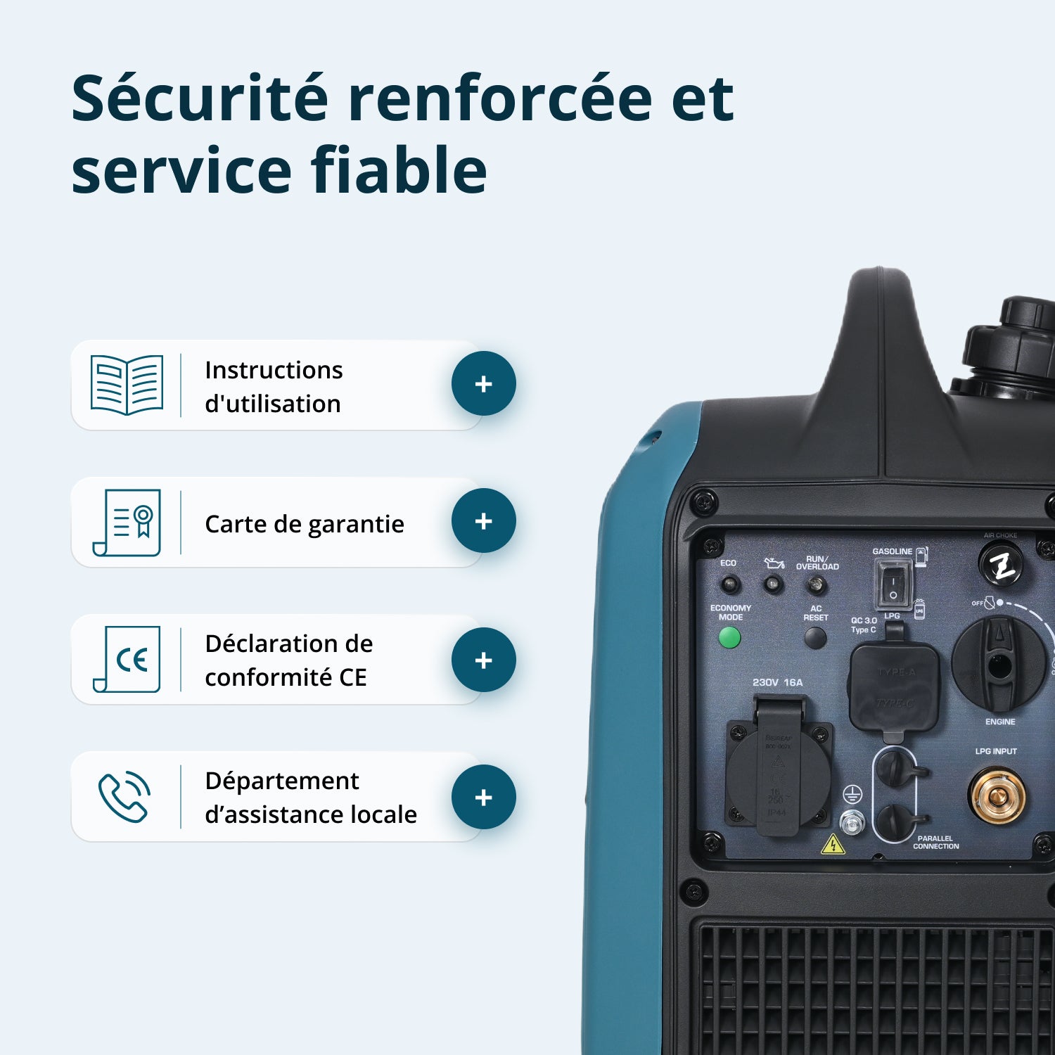 Groupe électrogène Inverter (gaz/essence) KS 1900iG S 