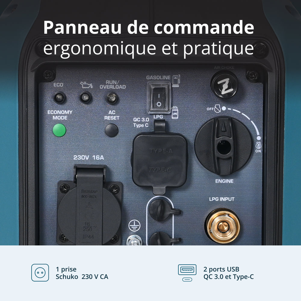 Groupe électrogène Inverter (gaz/essence) KS 1900iG S (Reconditionné – État excellent)