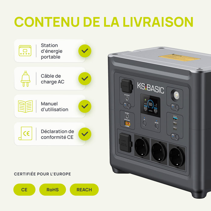 Station d’alimentation portable KSB 800PS